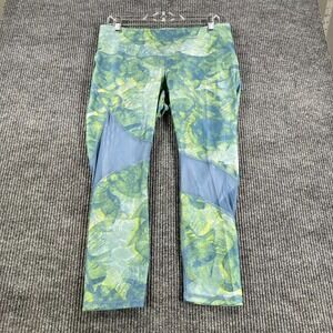 Under Armour Leggings Womens XL Extra Large Blue Green Heat Gear Compression